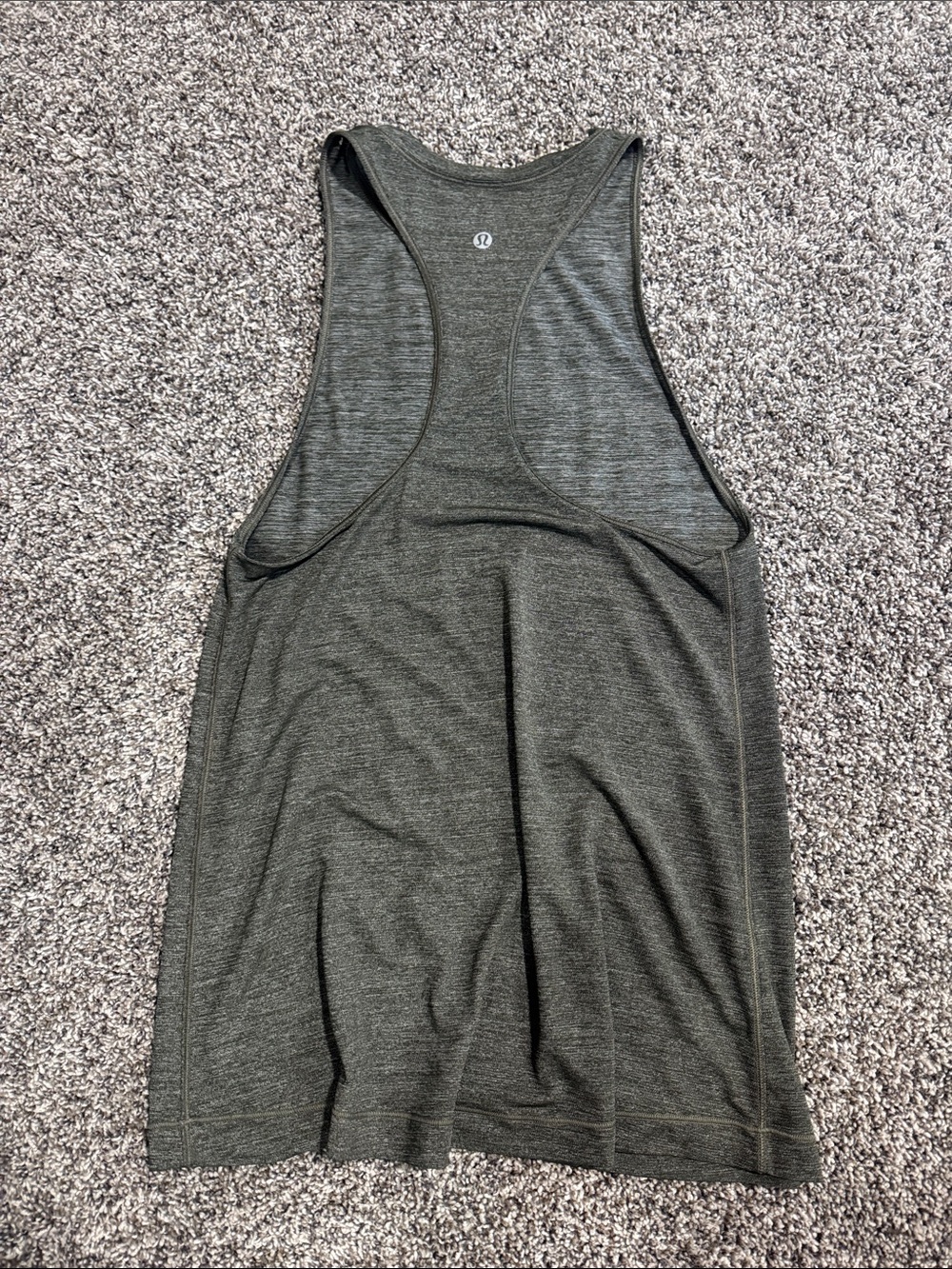 lululemon athletica Olive Green Racerback Tank Top